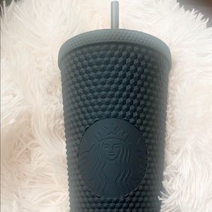 Matte Black Soft-Touch Bling Cold Cup - 24 fl oz